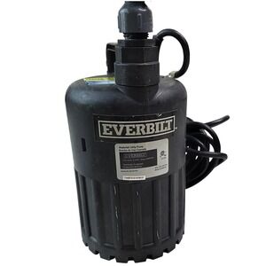 Everbilt Waterfall Utility Pump 4/10 HP 115V 3450RPM Model SUP80-HD Black